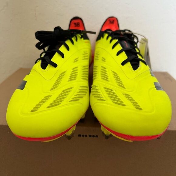 Adidas Soccer Cleats Predator Elite FG Yellow Pink - Picture 5 of 12